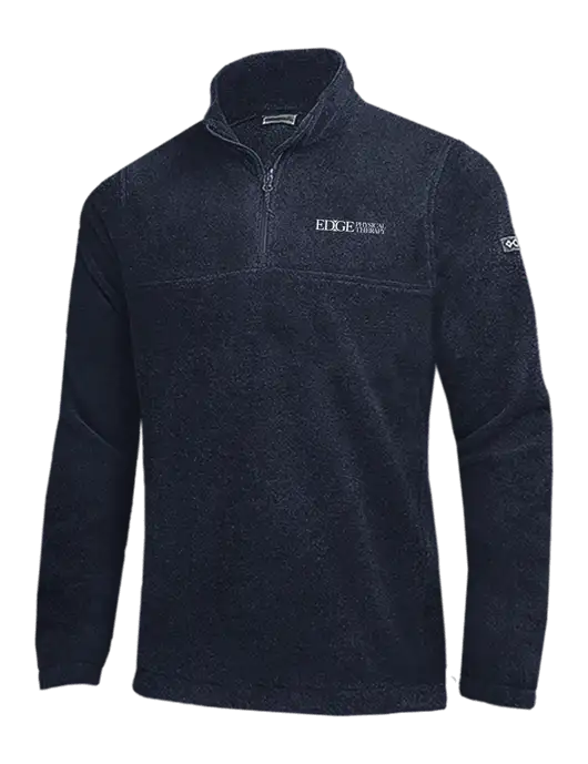 Columbia Navy Steens Mountain Fleece 1/2 Zip Pullover w/Edge Physical Therapy Logo