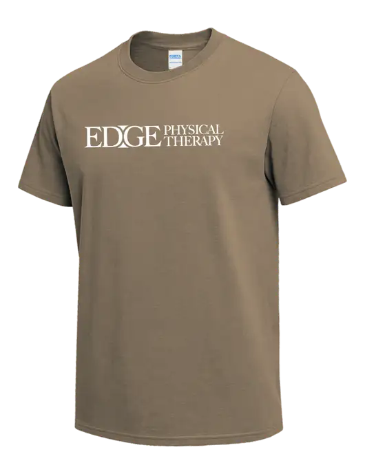 Dark Tan Heavyweight 6.1 oz T-Shirt w/Edge Physical Therapy Logo