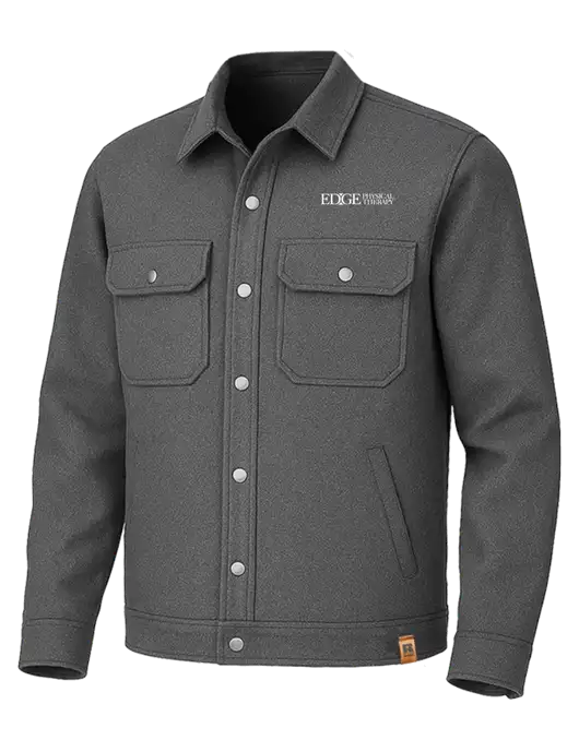 Russell Outdoors Dark Grey Heather Basin Jacket w/Edge Physical Therapy Logo