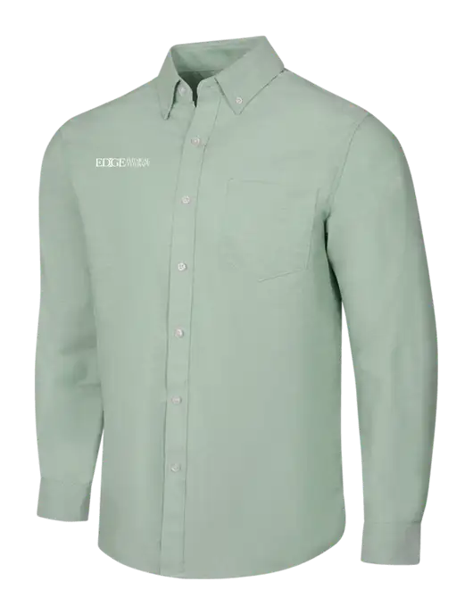 Very Light Green SuperPro Oxford Shirt w/Edge Physical Therapy Logo