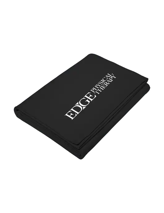 Core Black Fleece Sweatshirt Blanket w/Edge Physical Therapy Logo