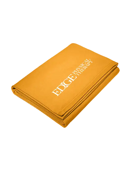 Core Gold Fleece Sweatshirt Blanket w/Edge Physical Therapy Logo