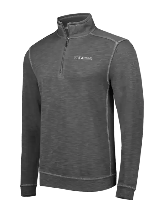 Tommy Bahama Dark Grey Tobago Bay 1/2 Zip w/Edge Physical Therapy Logo