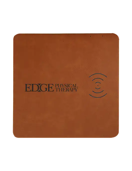 Rawhide Laserable Leatherette Phone Charging Mat w/Edge Physical Therapy Logo