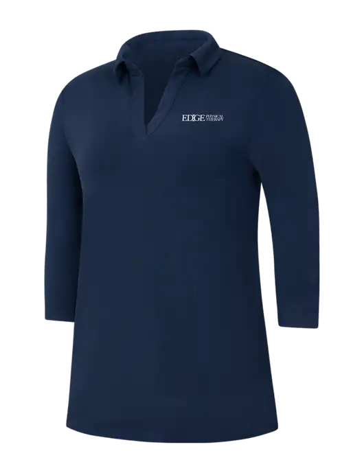 Navy Womens Luxe Knit Tunic w/Edge Physical Therapy Logo