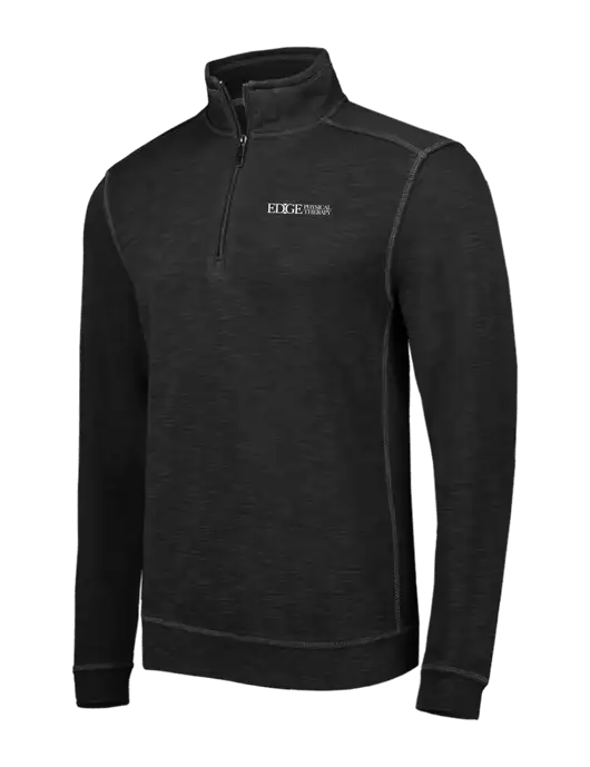 Tommy Bahama Black Tobago Bay 1/2 Zip w/Edge Physical Therapy Logo