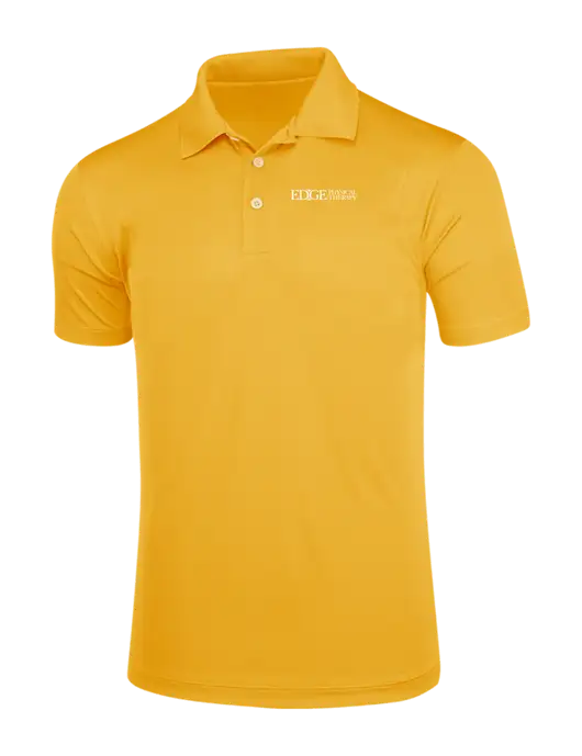 Yellow Gold Micropique Sport-Wick Polo
 w/Edge Physical Therapy Logo