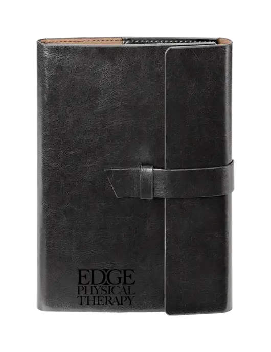 Fabrizio Black 6.875 x 9.56 Portfolio w/Edge Physical Therapy Logo