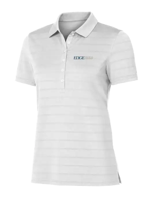 Callaway Womens Bright White Ventilated Polo w/Edge Physical Therapy Logo
