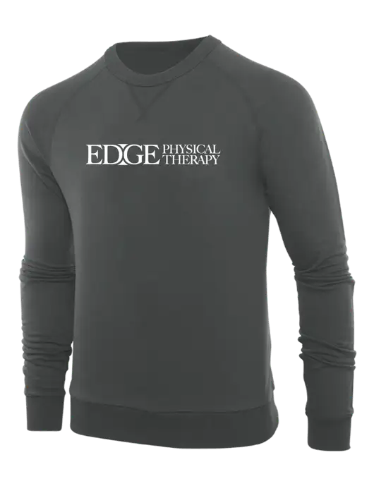 Allmade Charcoal Grey Organic French Terry Crewneck Sweatshirt w/Edge Physical Therapy Logo