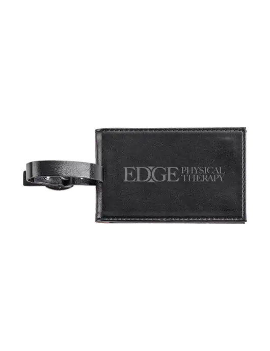 Fabrizio Black Executive Luggage Tag w/Edge Physical Therapy Logo