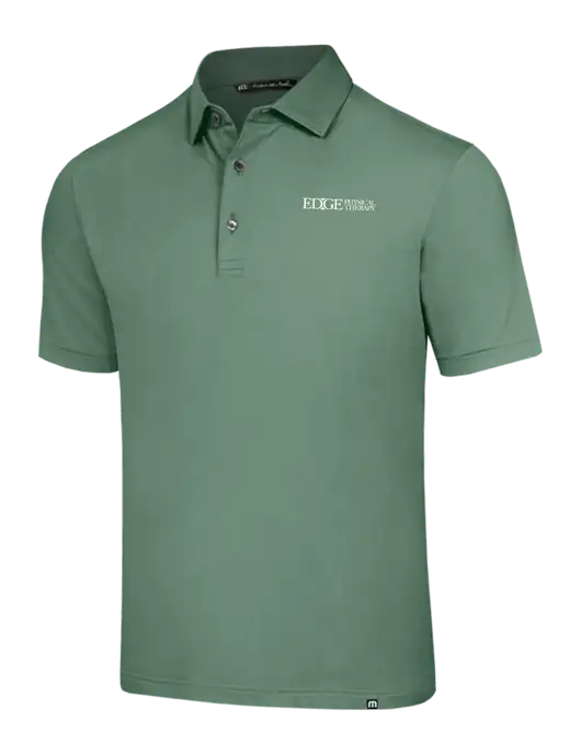 TravisMathew Sage Glenview Solid Polo w/Edge Physical Therapy Logo