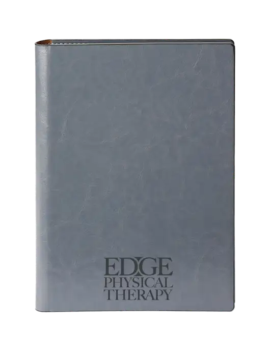 Fabrizio Grey 7 x 9.625 Padfolio & Notepad w/Edge Physical Therapy Logo