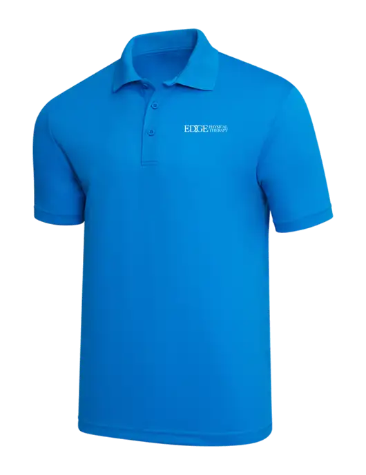 Sapphire Blue PosiCharge RacerMesh Polo w/Edge Physical Therapy Logo