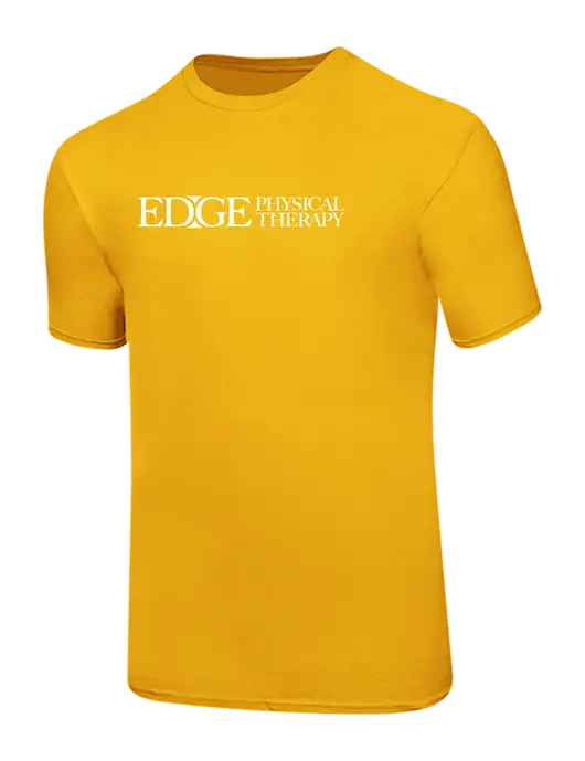 Ring Spun Yellow Gold 4.5 oz T-Shirt
 w/Edge Physical Therapy Logo