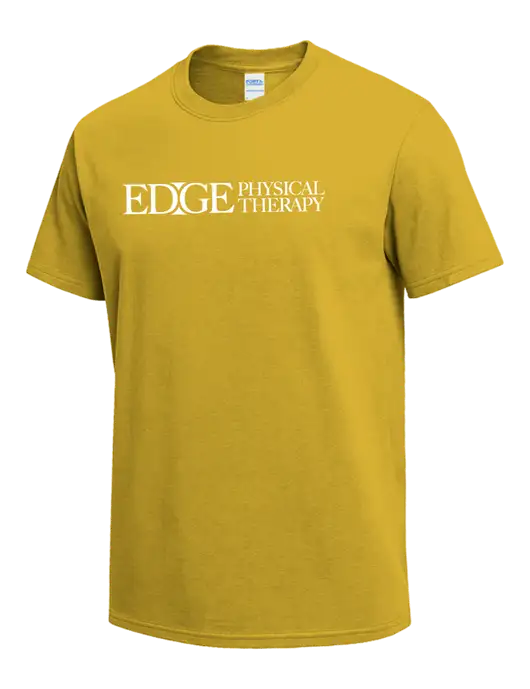 Yellow Heavyweight 6.1 oz T-Shirt w/Edge Physical Therapy Logo