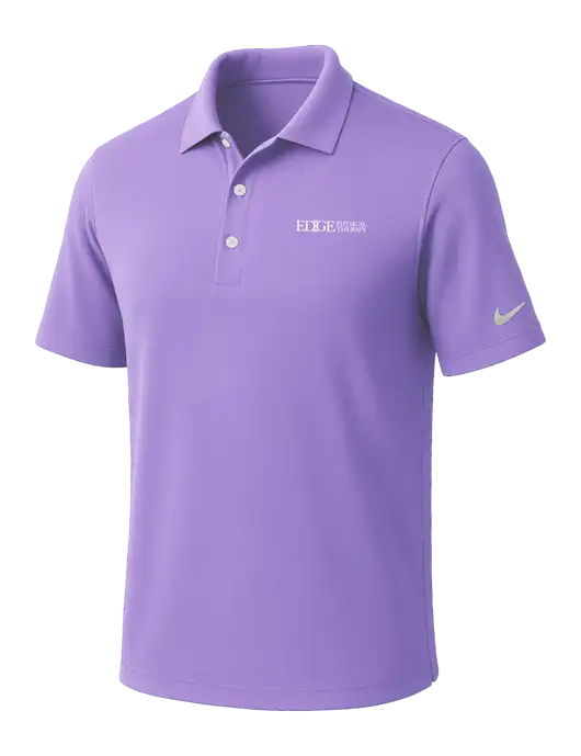 NIKE Light Purple Dri-Fit Micro Pique Polo w/Edge Physical Therapy Logo
