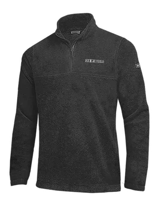 Columbia Charcoal Heather Steens Mountain Fleece 1/2 Zip Pullover w/Edge Physical Therapy Logo