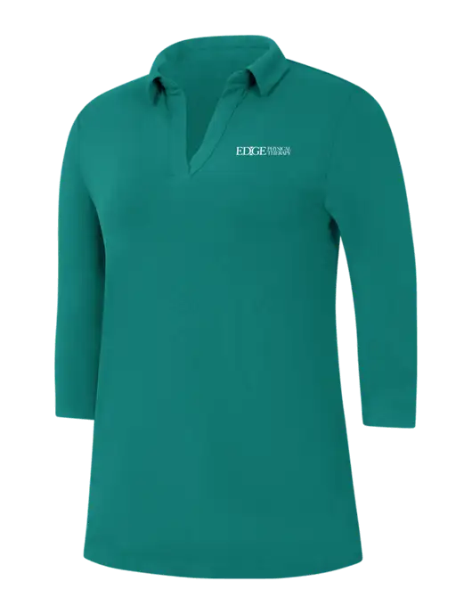 Womens Teal Luxe Knit Tunic w/Edge Physical Therapy Logo