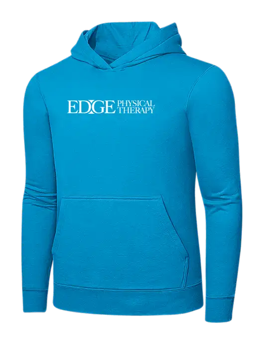 Sapphire 7.8 oz Ring Spun Hooded Sweatshirt w/Edge Physical Therapy Logo