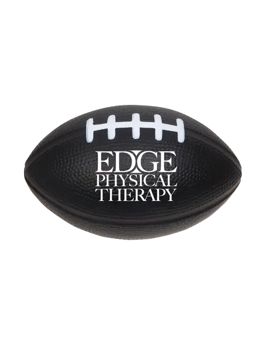 Black Stress Reliever Football w/Edge Physical Therapy Logo