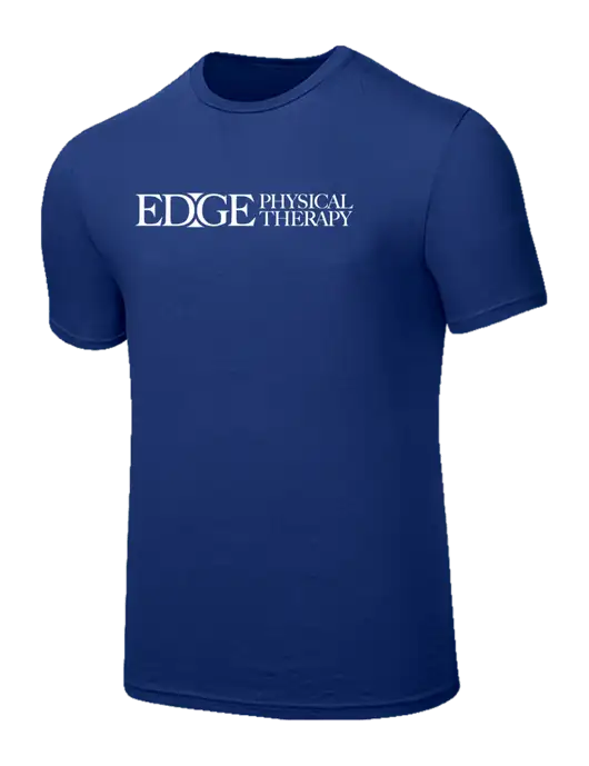 Seriously Soft Dark Royal T-Shirt w/Edge Physical Therapy Logo