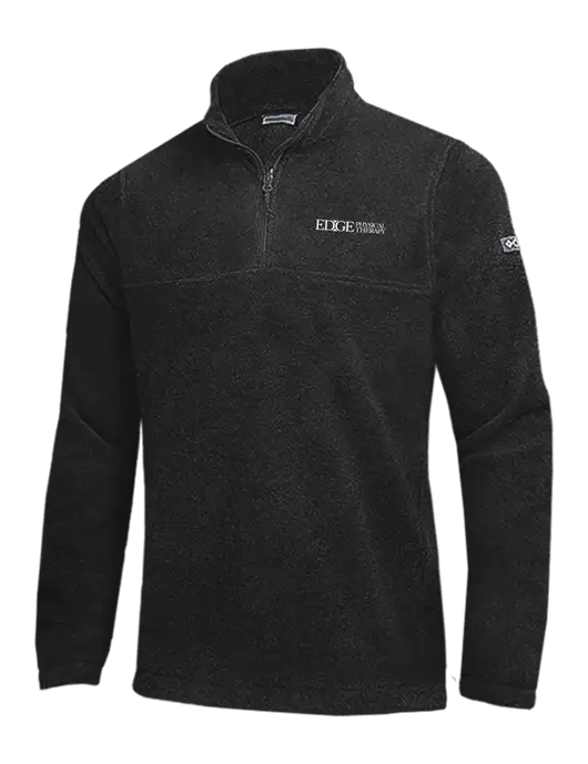 Columbia Black Steens Mountain Fleece 1/2 Zip Pullover w/Edge Physical Therapy Logo