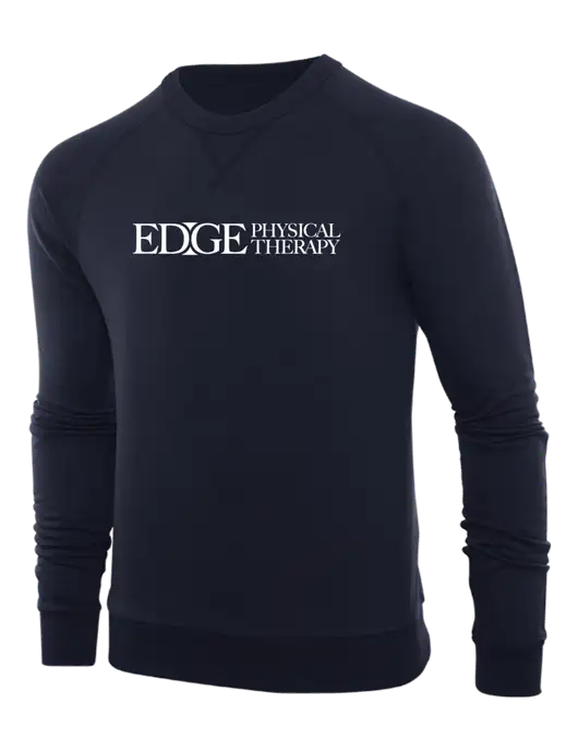 Allmade Dark Navy Organic French Terry Crewneck Sweatshirt w/Edge Physical Therapy Logo