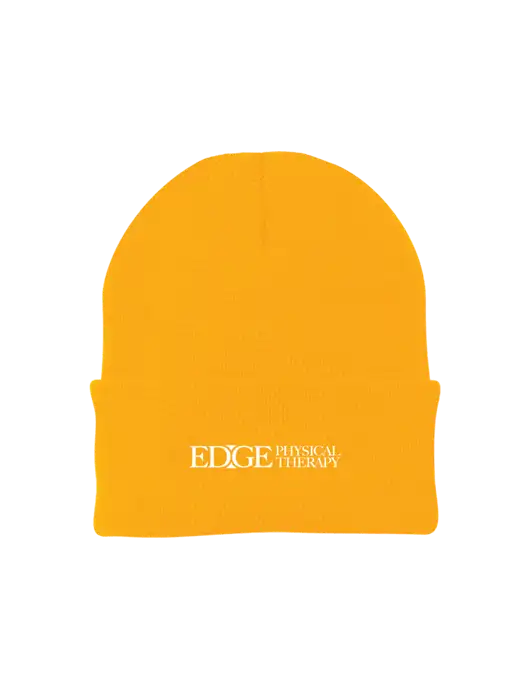 Gold Knit Cap w/Edge Physical Therapy Logo