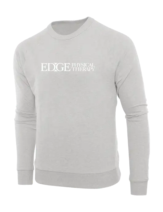 Allmade Granite Grey Heather Organic French Terry Crewneck Sweatshirt w/Edge Physical Therapy Logo
