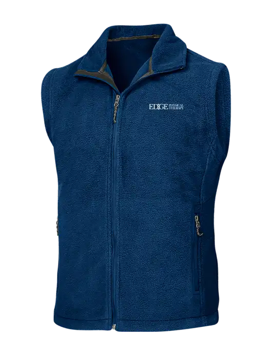 Navy Fleece Vest w/Edge Physical Therapy Logo