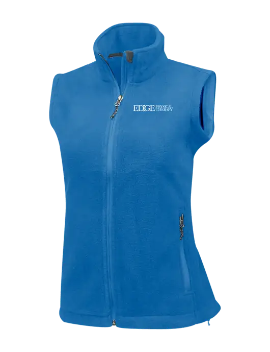 Royal Womens Fleece Vest w/Edge Physical Therapy Logo