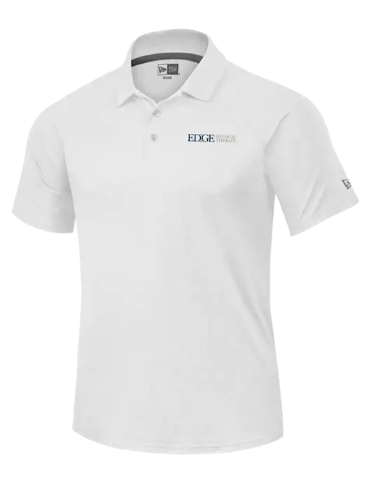 New Era Power White Polo w/Edge Physical Therapy Logo