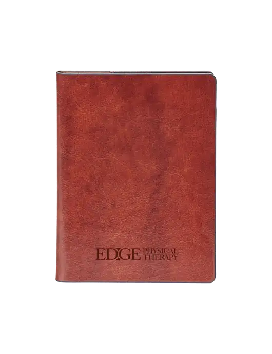 Fabrizio Brown Rfid Passport Holder w/Edge Physical Therapy Logo